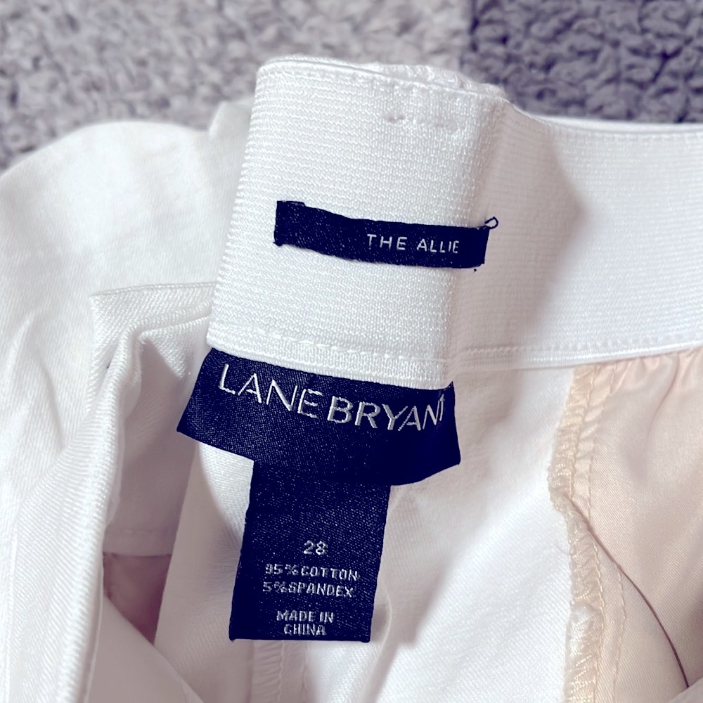 New Lane Bryant Women's Allie Smart Stretch Crop - Scalloped Hem Size 28 NWT - Picture 5 of 5